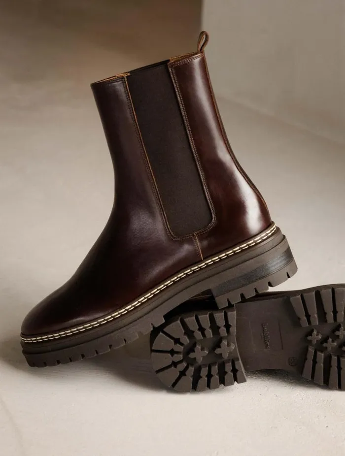 Women Ankle Boots Bobbies Clover Irish Coffee