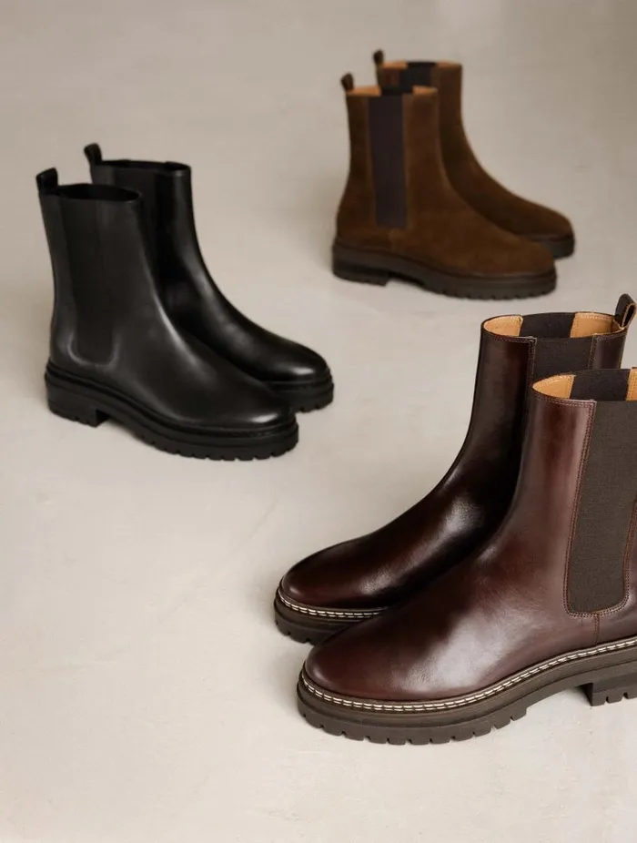 Women Ankle Boots Bobbies Clover Irish Coffee