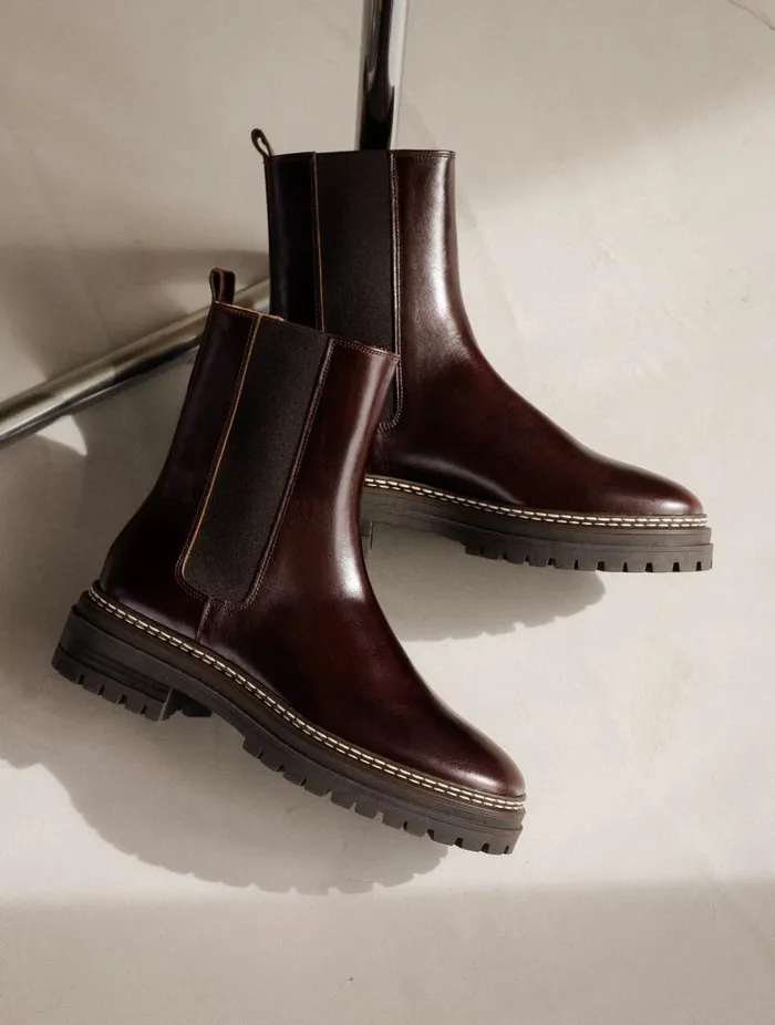 Women Ankle Boots Bobbies Clover Irish Coffee