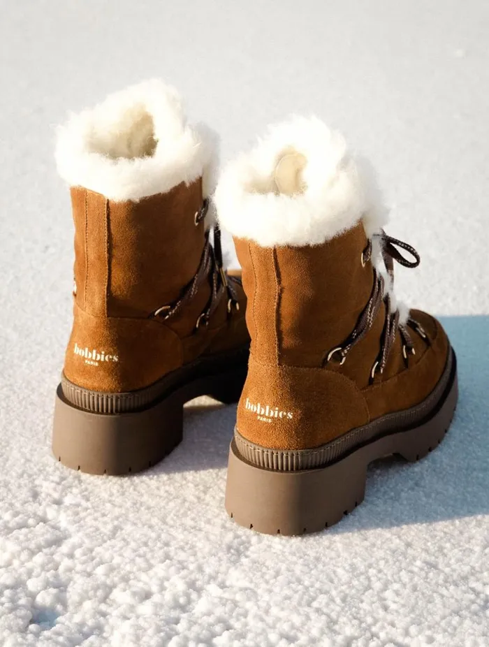Women Ankle Boots Bobbies Iga Camel