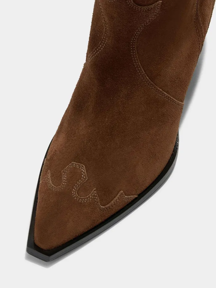Women Ariel Suede Cowboy Boots Aeyde Ankle Boots