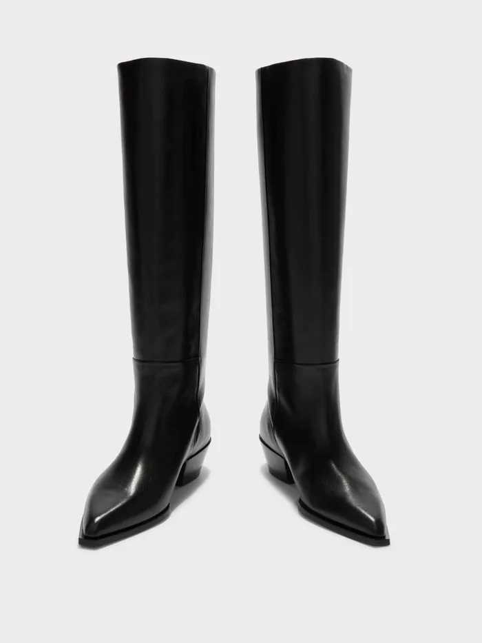 Women Arla Leather Cowboy KneeHigh Boots Aeyde KneeHigh Boots