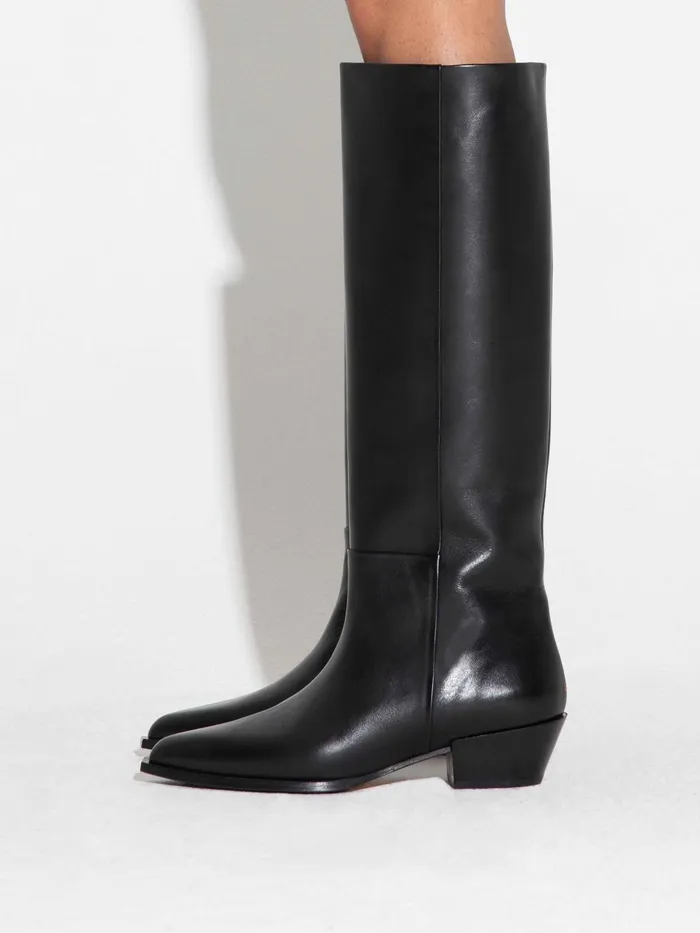 Women Arla Leather Cowboy KneeHigh Boots Aeyde KneeHigh Boots