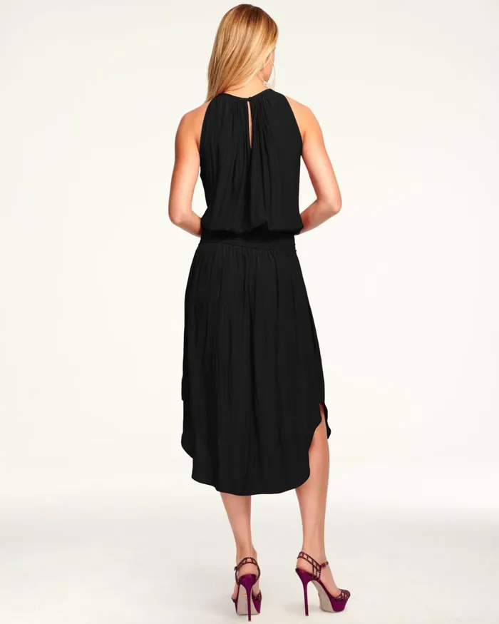 Women Audrey Smocked Midi Dress Navy Ramy Brook Dresses Women Audrey Smocked Midi Dress Navy Ramy Brook Dresses