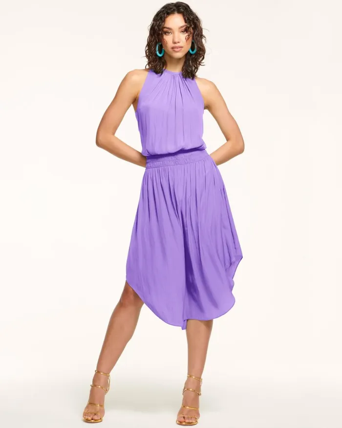 Women Audrey Smocked Midi Dress Navy Ramy Brook Dresses Women Audrey Smocked Midi Dress Navy Ramy Brook Dresses