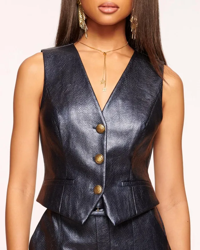 Women Autumn Vest Black Ramy Brook Tops