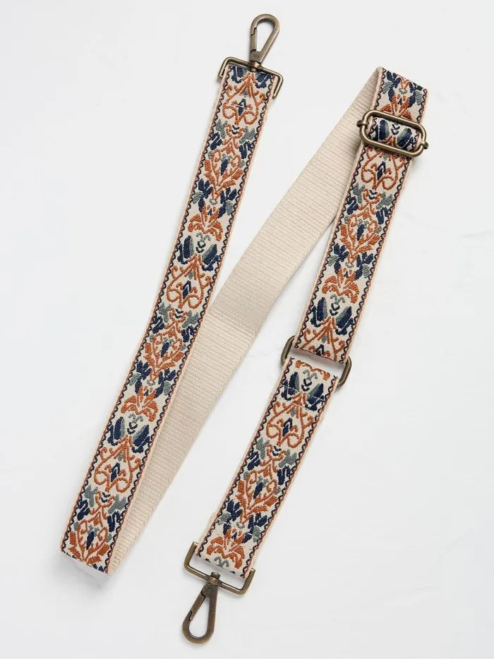 Women Bags and Purses Fat Face Cream Patterned Bag Strap