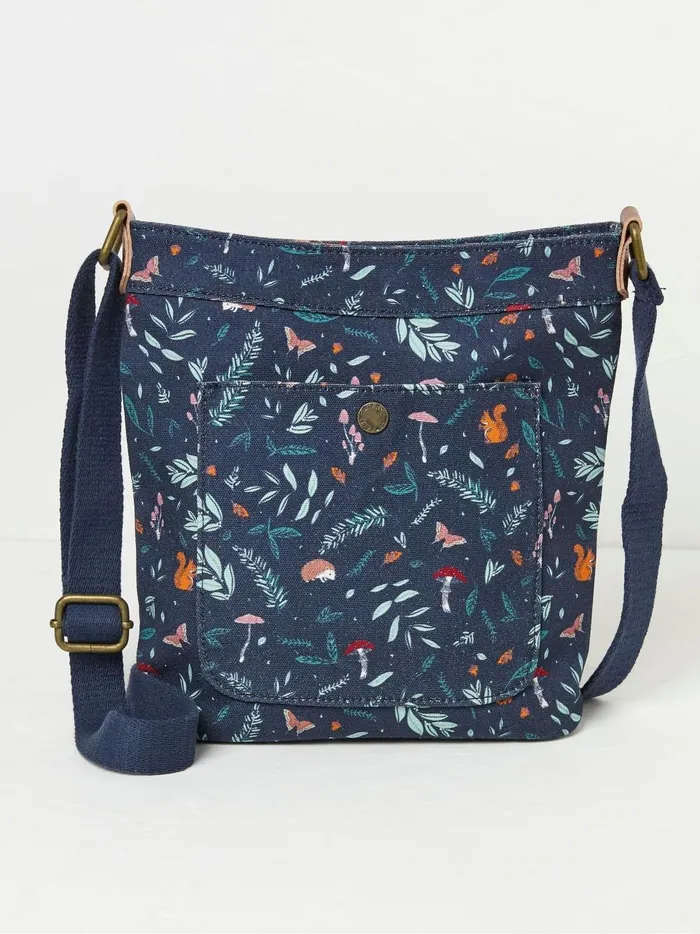 Women Bags and Purses Fat Face Janie Blue Crossbody Bag