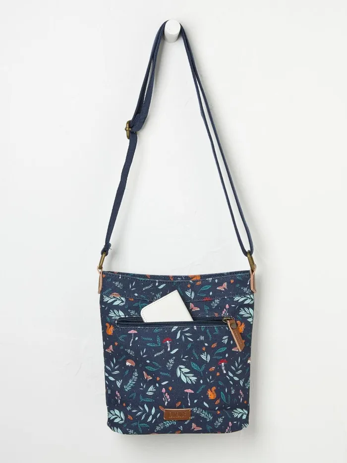 Women Bags and Purses Fat Face Janie Blue Crossbody Bag