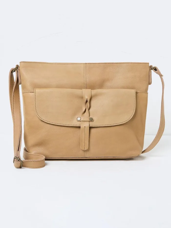 Women Bags and Purses Fat Face Katie Brown Shoulder Bag
