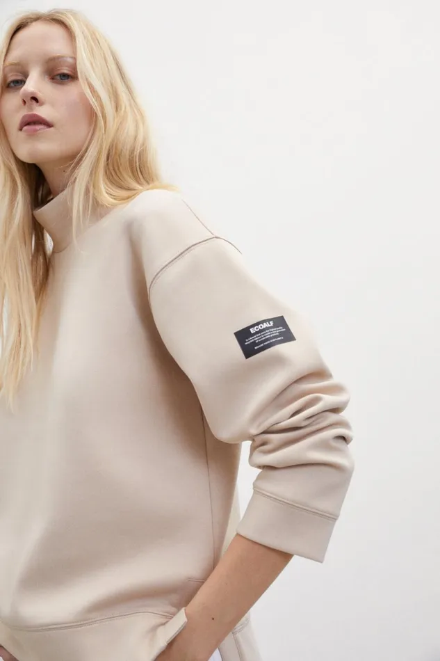 Women Beige Atenas Sweatshirt Ecoalf Sweatshirts