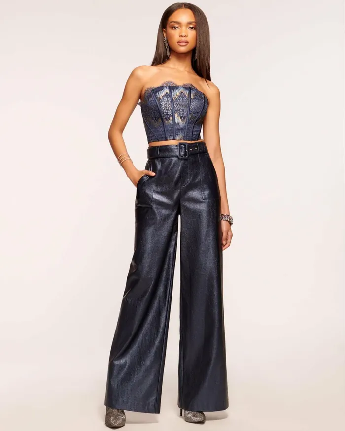 Women Bella Wide Leg Trouser Navy Ramy Brook Pants Women Bella Wide Leg Trouser Navy Ramy Brook Pants