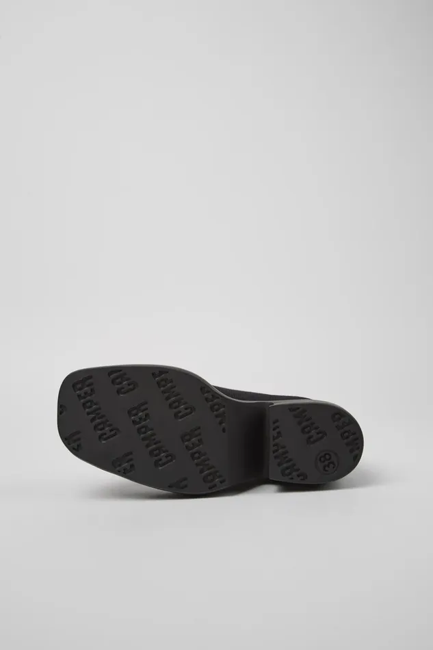 Women Billie TENCEL Black Textile Boots Camper Formal Shoes