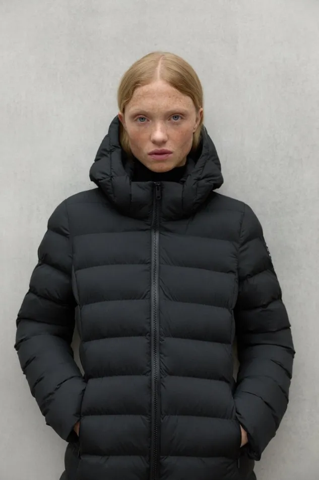 Women Black Cronulla Coat Ecoalf Coats And Jackets