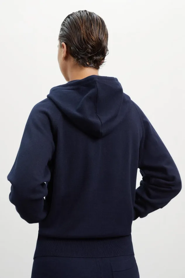 Women Blue Abedul Knitted Jumper Ecoalf Knitwear