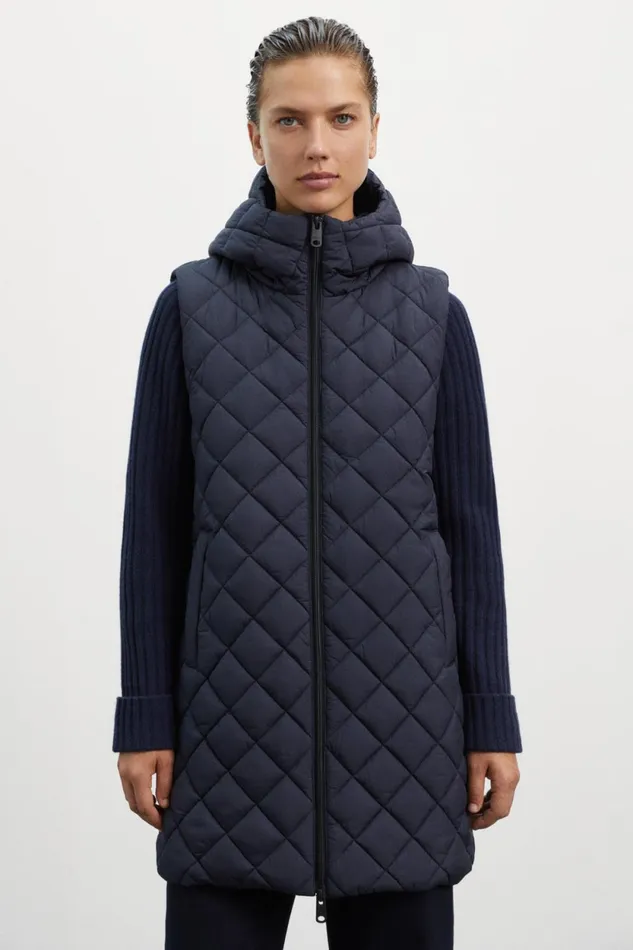 Women Blue Mara Vest Ecoalf Vests