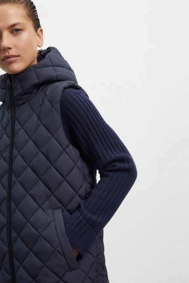 Women Blue Mara Vest Ecoalf Vests