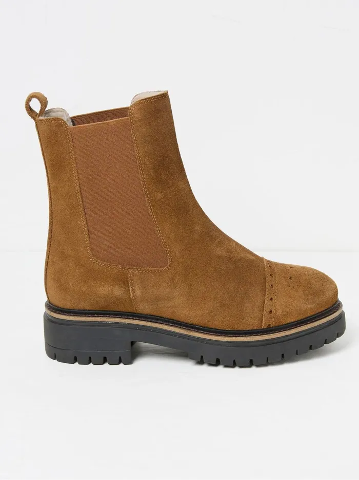 Women Boots Fat Face Essie Brown Chelsea Boots