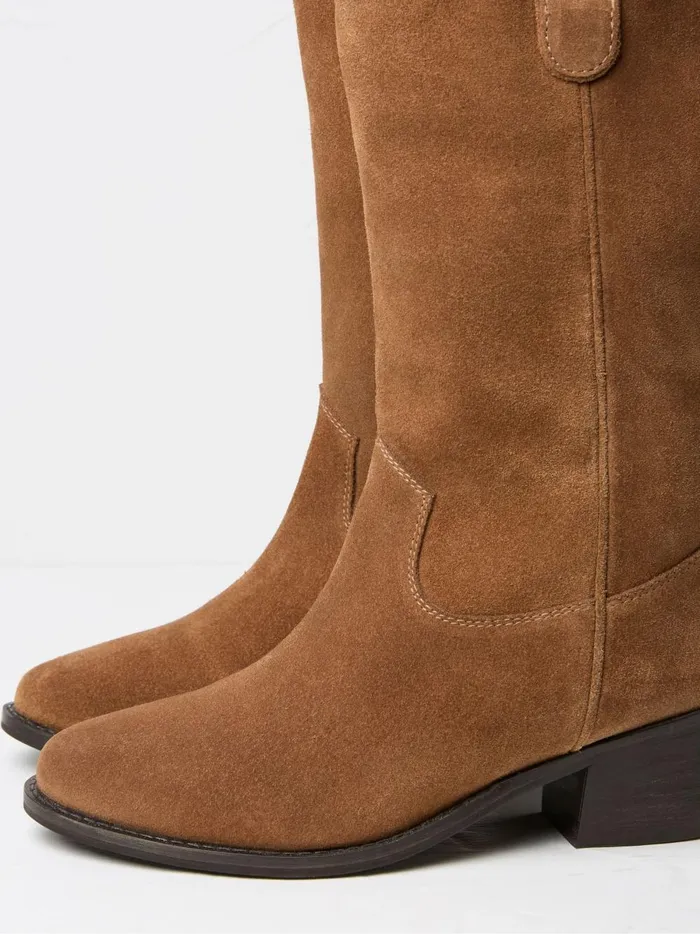 Women Boots Fat Face Sierra Brown Western Boots