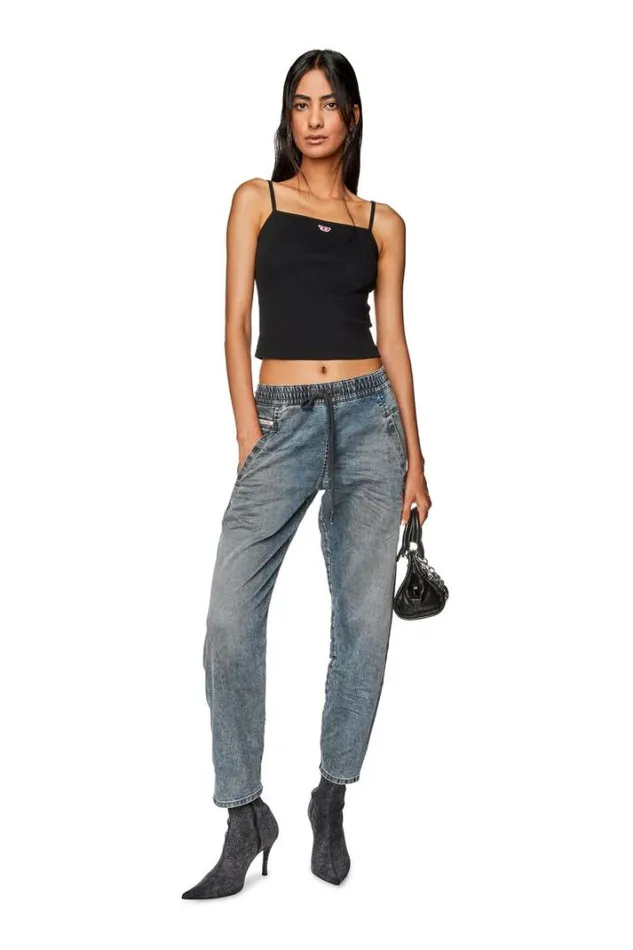 Women Boyfriend Krailey Joggjeans 068ez Grey Diesel Boyfriend