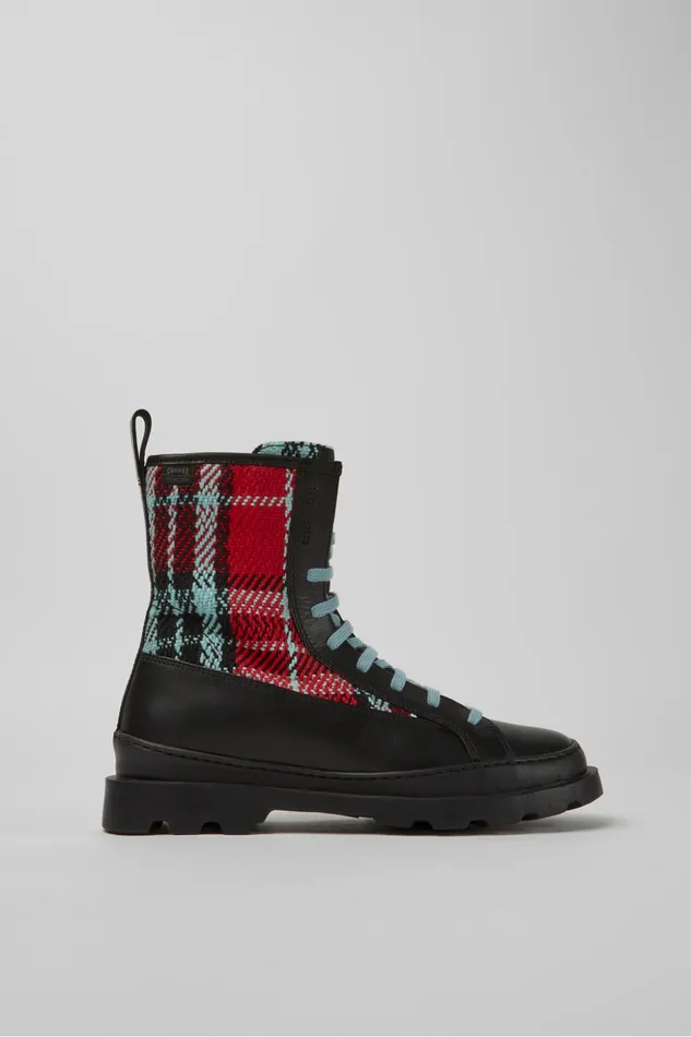 Women Brutus Multicolor Laceup Boots Camper Boots Women Brutus Multicolor Laceup Boots Camper Boots