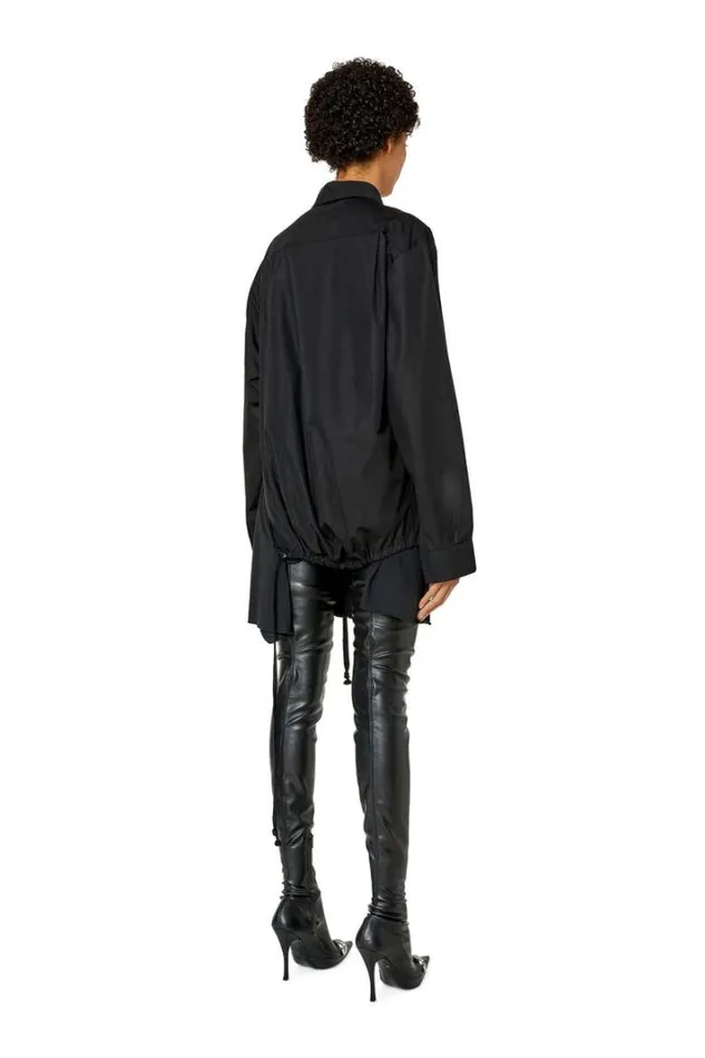 Women CEntela Black Diesel Shirts
