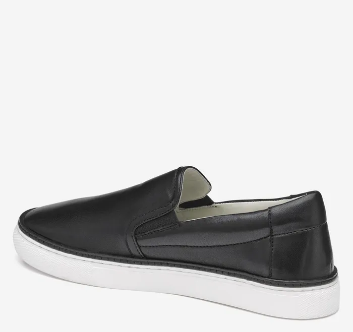 Women Callie DoubleGore SlipOn Black Glove Leather JohnstonandMurphy Mules and Loafers Women Callie DoubleGore SlipOn Black Glove Leather JohnstonandMurphy Mules and Loafers