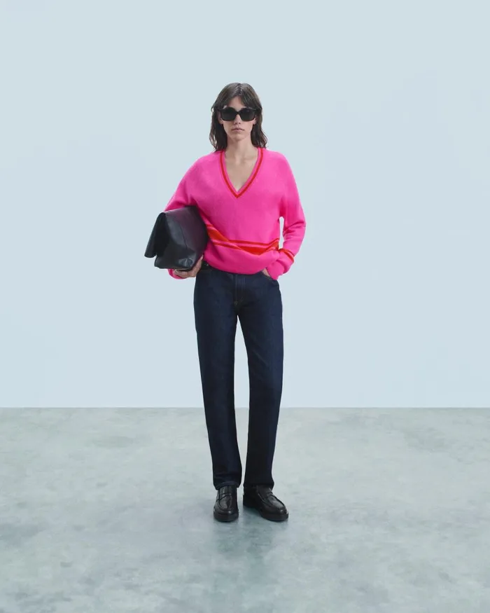 Women Cashmere Sweaters From Future VNeck Sweater Utopic Pink