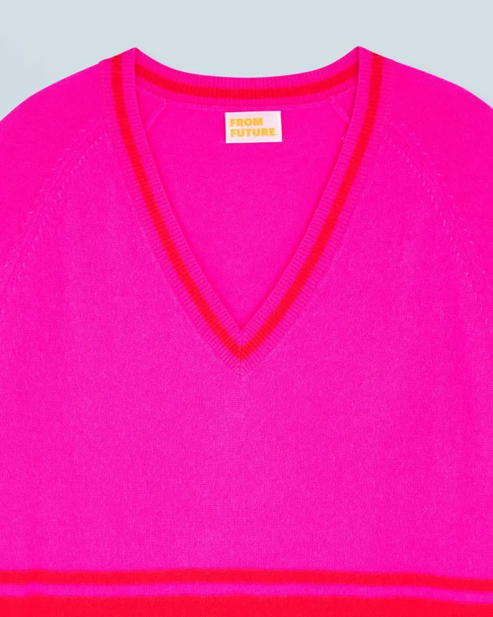 Women Cashmere Sweaters From Future VNeck Sweater Utopic Pink