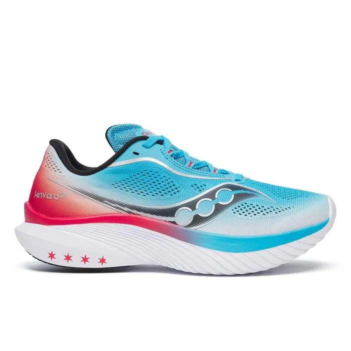 Women Chicago Kinvara 15 Bluered Saucony Running