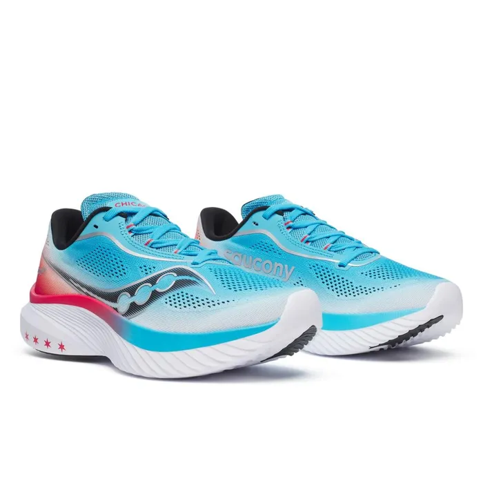 Women Chicago Kinvara 15 Bluered Saucony Running