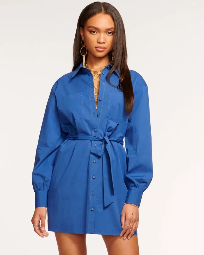 Women Chloe Shirt Dress True Blue Ramy Brook Dresses