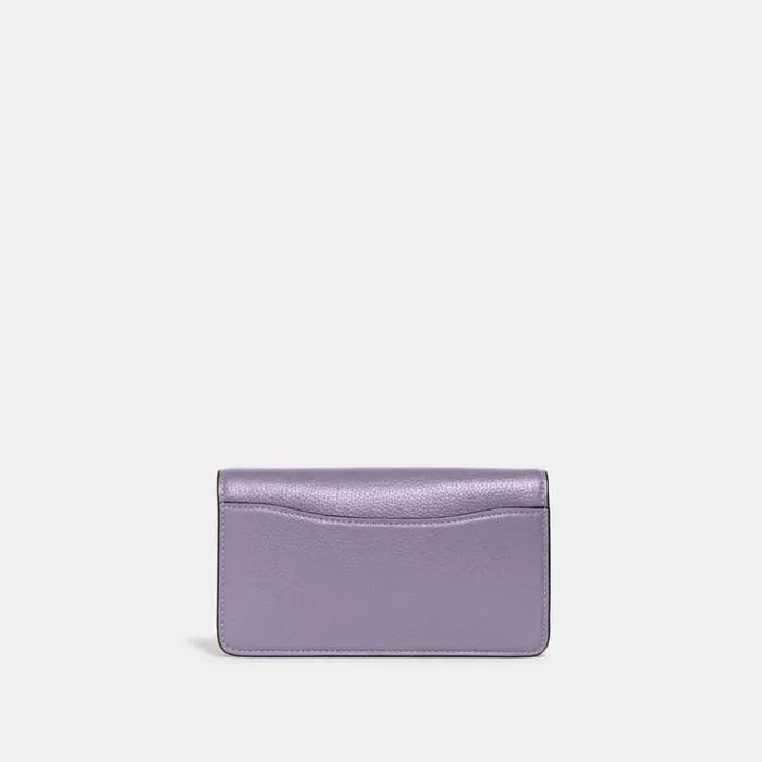 Women Clutches Coach Tabby Crossbody Wristlet Silverlight Violet
