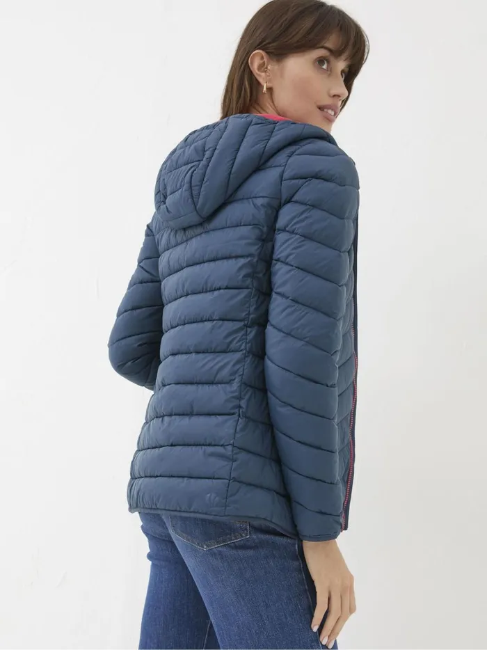 Women Coats and Jackets Fat Face Ruby Teal Blue Lightweight Puffer Jacket