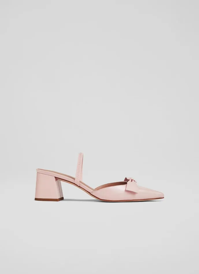 Women Court Shoes LKBennett Cadence Pink Patent BowFront Slingbacks Light Pink Women Court Shoes LKBennett Cadence Pink Patent BowFront Slingbacks Light Pink