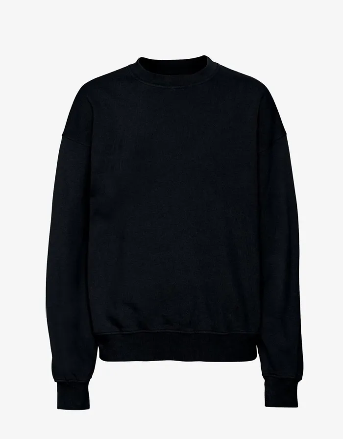 Women Crewneck Sweatshirts Colorful Standard Organic Oversized Crew Deep Black