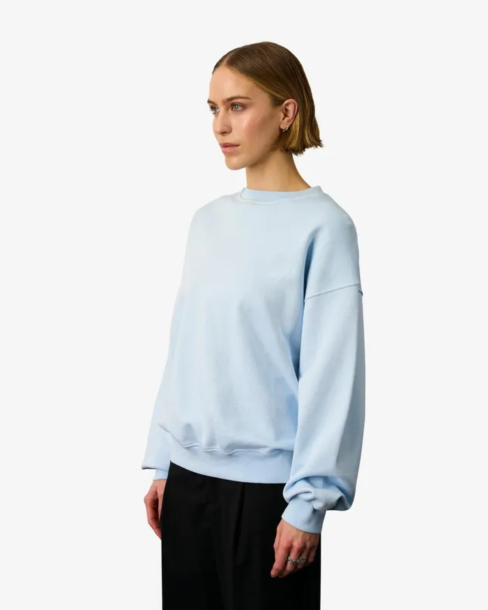 Women Crewneck Sweatshirts Colorful Standard Organic Oversized Crew Petrol Blue