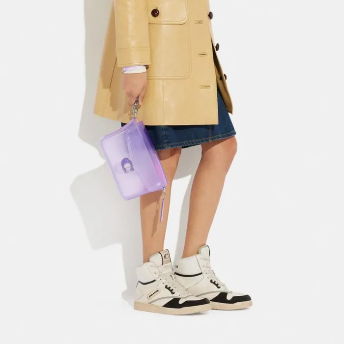 Women Crossbody Bags Coach Jelly Tabby Silverlight Violet
