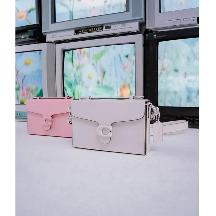 Women Crossbody Bags Coach Tabby Box Bag Light Antique Nickelchalk