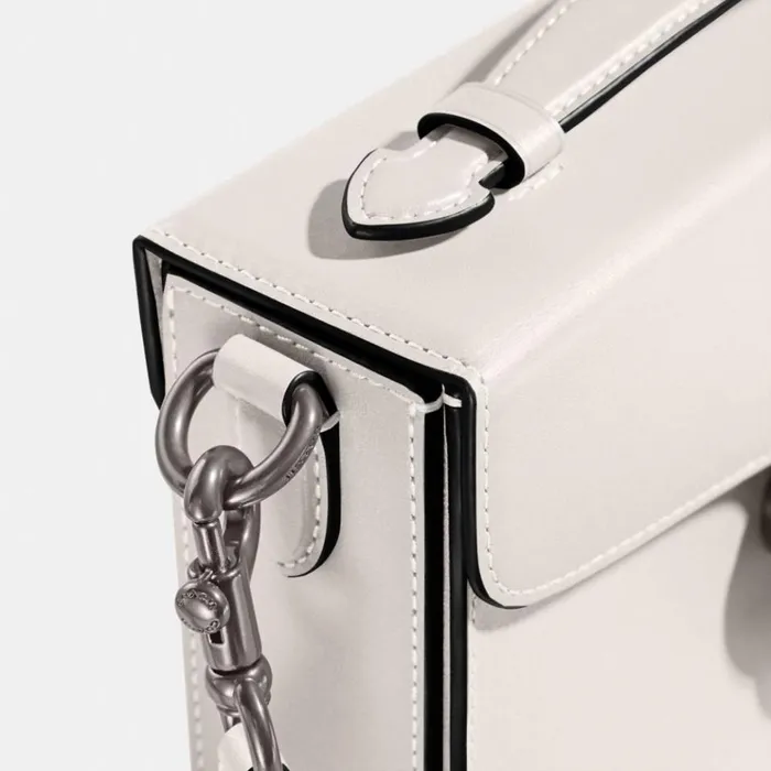 Women Crossbody Bags Coach Tabby Box Bag Light Antique Nickelchalk