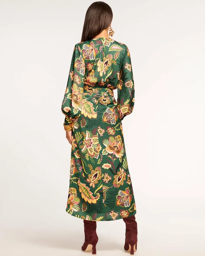 Women Daisy Wrap Dress Spruce Floral Ramy Brook Dresses Women Daisy Wrap Dress Spruce Floral Ramy Brook Dresses