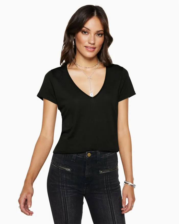 Women Dani Scoop Neck Tee Ivory Ramy Brook Tops Women Dani Scoop Neck Tee Ivory Ramy Brook Tops
