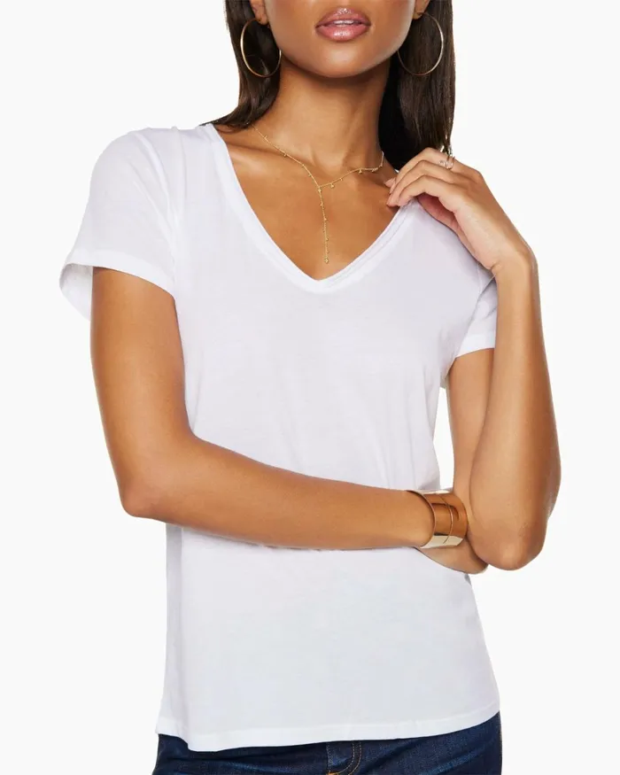 Women Dani Scoop Neck Tee Ivory Ramy Brook Tops Women Dani Scoop Neck Tee Ivory Ramy Brook Tops