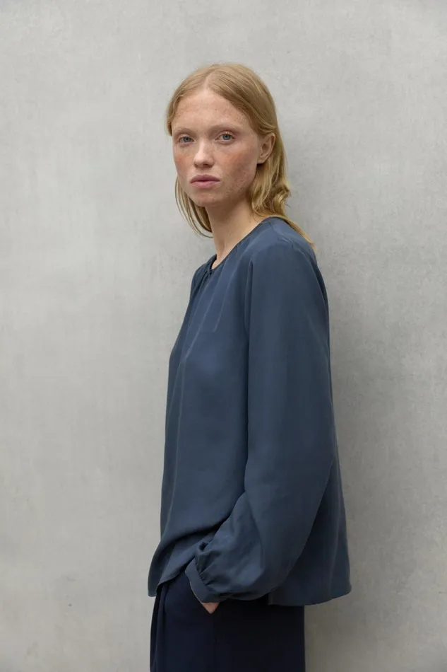 Women Dark Blue Alma Shirt Ecoalf Shirts