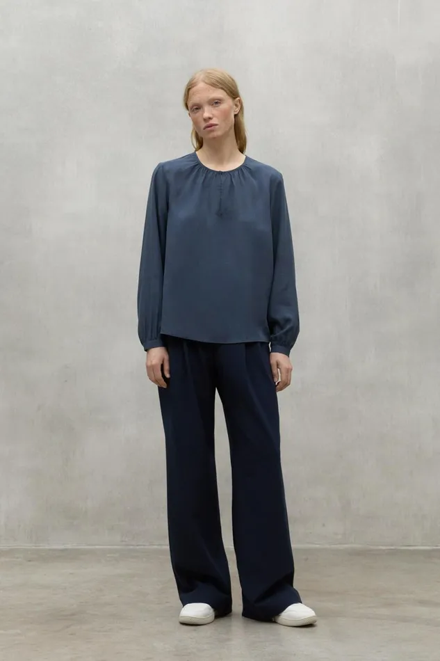 Women Dark Blue Alma Shirt Ecoalf Shirts