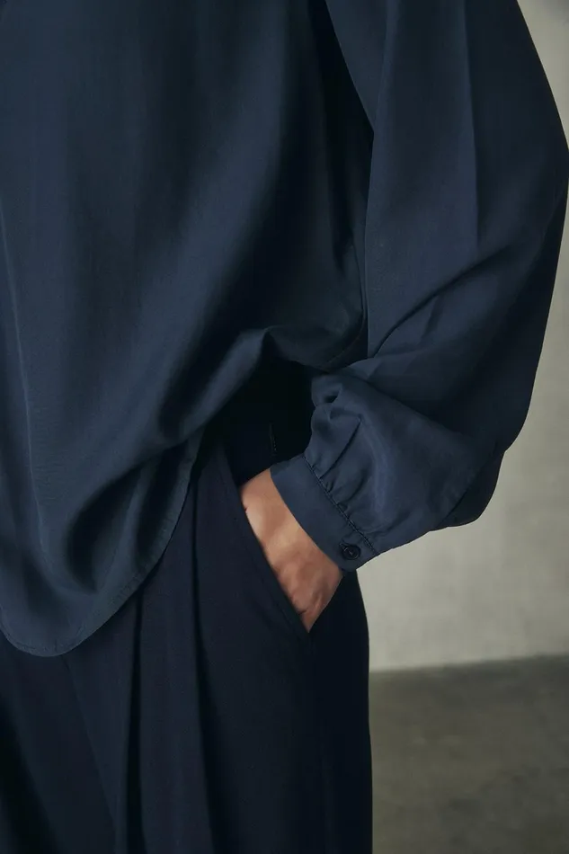 Women Dark Blue Alma Shirt Ecoalf Shirts