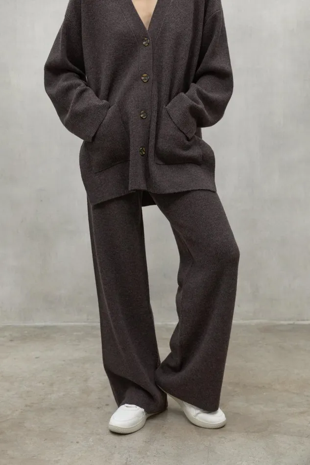 Women Dark Brown Cipre Trousers Ecoalf Trousers
