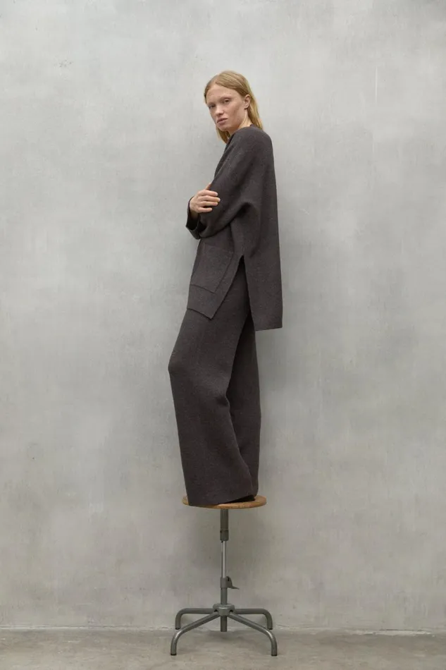 Women Dark Brown Cipre Trousers Ecoalf Trousers