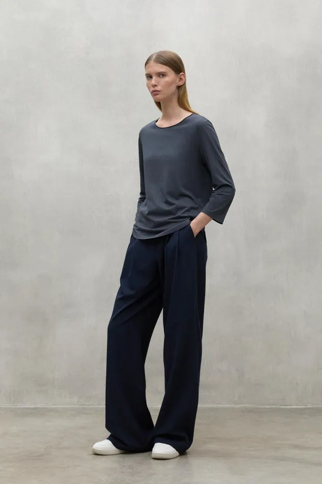 Women Dark Grey Beja TShirt Ecoalf TShirts