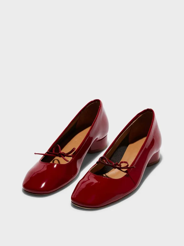 Women Darya Patent Leather Ballet Flats Aeyde Flats